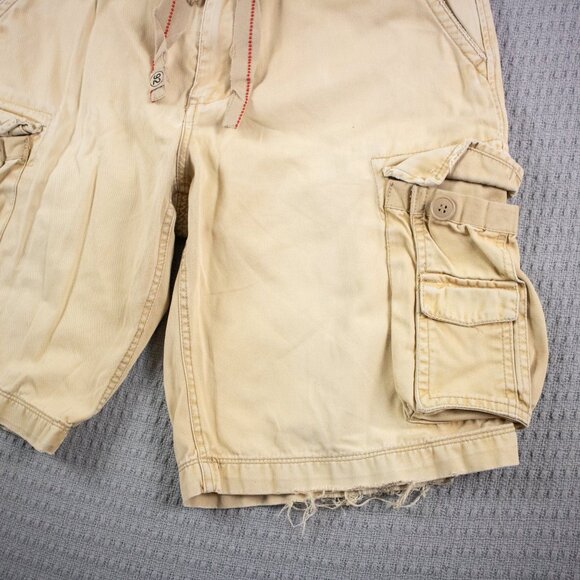 AMX Fitch Faded Distressed Baggy Cargo Shorts / 34 - Picture 4 of 9